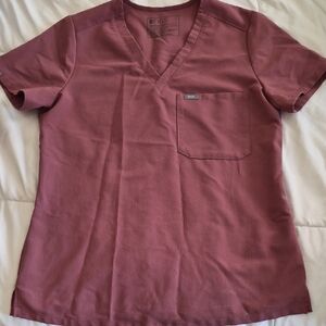 Figs Mauve Catalina Scrub Top